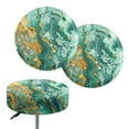 thumbnail image 1 of ZIATUBLE Marble Stripe Round Elastic Bar Stool Covers Soft Barstool Covers Slipcovers Size L Round Bar Stool Covers Set of 2 Piece Kitchen Island Stool Cushion Covers Home Decor, 1 of 6