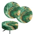 thumbnail image 1 of ZIATUBLE Marble Stripes Bar Stool Seat Covers Dustproof Seat Cover for Vanity Chair 12-14 Inch Non Slip Stool Cushion Slipcovers for Chairs Set 2 Piece Polyester Round Stool Slipcover, 1 of 6