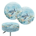 thumbnail image 1 of ZIATUBLE Ocean Turtle Stool Covers Cushion Soft Stool Covers Chair Slipcovers 2 Piece Reusable Stool Seat Cover Protector 12"-14" with Elastic Bands Stool Cushion Covers Decor Accessories, 1 of 6