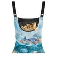 thumbnail image 1 of ZIATUBLE Ocean Turtle Storage Bag Clothespin Washable Hanging Clothespin Bag with Large Opening Clothespin Holder for Clothesline Large Capacity Hanging Clothespin Case Outdoor, 1 of 7