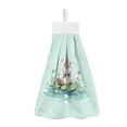 thumbnail image 1 of ZIATUBLE Otter Hanging Hand Towels Fast Drying Hanging Kitchen Dish Towel with Snap Button Bathroom Hand Bath Towel Easy to Clean Kitchen Hand Towels and Washcloths Home Decor, 1 of 7