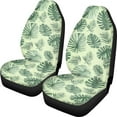 thumbnail image 1 of ZIATUBLE Palm Leaf Auto Front Seat Cover Washable High Back Saddle Blankets Fit for Most Car SUV Comfortable Captain Chair Seat Cover Set of 2 Car Accessories for Women Men Interior, 1 of 7