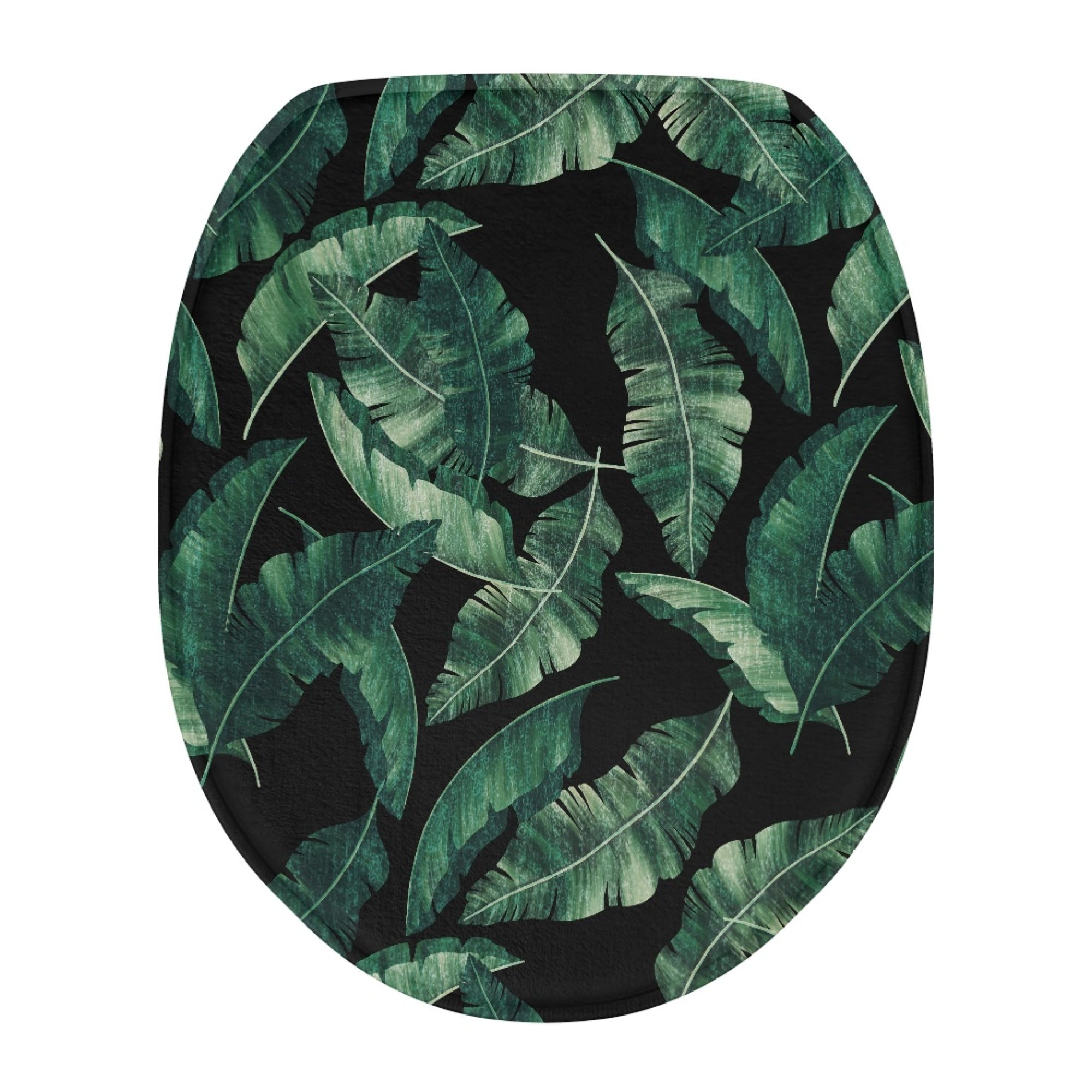 ZIATUBLE Palm Leaf Toilet Lid Dust Cover Restrooms Toilet Cover Mat