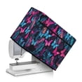 thumbnail image 1 of ZIATUBLE Palm Leaves Sewing Machine Cover Butterfly Sewing Machine Protective Dust Cover Soft Sewing Machine Protector Cover with Storage Pocket and Carrying Handle Decor Accessories, 1 of 7