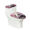 thumbnail image 1 of ZIATUBLE Panda Toilet Lid Covers Set Floral Toilet Seat and Tank Lid Cover Set 2 Pack Elongated Toilet Seat and Tank Lid Cover Set Wear Resistant Toilet Top Cover Tank Lid, 1 of 7
