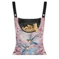 thumbnail image 1 of ZIATUBLE Peach Blossom Clothespin Bag and Pins Hummingbird Clothes Pin Bag to Hang On Line Easy to Install Clothespin Holder for Clothesline Abrasion Resistant Clothes Pin Holder, 1 of 7