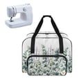 thumbnail image 1 of ZIATUBLE Plants Portable Tote Bag Daisy Tote Bag for Sewing Machine with Storage Pocket Carry Case with Storage Pockets and Handles Dustproof Sewing Machine Needle Storage Case, 1 of 7