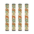 thumbnail image 1 of ZIATUBLE Refrigerator Door Handle Covers Set of 4 Washable Anti-static Gloves Reusable Fridge Dishwasher Kitchen Home Appliance Decor with Hook and Loop Fastener, Hippie Floral, 1 of 7