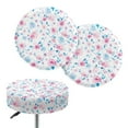 thumbnail image 1 of ZIATUBLE Roses Bar Stool Chair Covers 12-14 Inch Polyester Round Stool Slipcover Comfortable Round Stool Cover Cushion Pack of 2 Lightweight Padded Bar Stool Covers Round, 1 of 6
