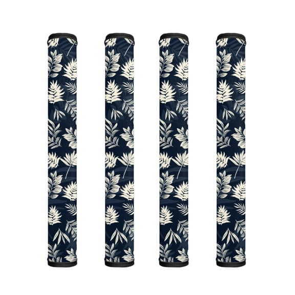 ZIATUBLE Set of 4 Refrigerator Door Handle Gloves Soft Kitchen Appliance Handle Covers Protector for Fridge Microwave Dishwasher Stove Replacement Handle Sleeve Home Decor, Leaf