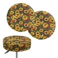 thumbnail image 1 of ZIATUBLE Sunflower Bar Stool Cover Cushion Non Slip Round Stool Covers with Padding Size S Replacement Chair Seat Cushion Slipcover Set 2 Pack Foldable Padded Bar Stool Covers Round, 1 of 6