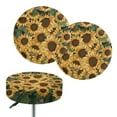 thumbnail image 1 of ZIATUBLE Sunflower Bar Stool Cushion Slipcovers Dustproof Stool Seat Cover Protector Set 2 Pack Removable Stool Cushion Slipcovers for Chairs Stretchy Stool Chair Covers 12-14 Inch, 1 of 6