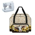 thumbnail image 1 of ZIATUBLE Sunflower Cow Portable Padded Storage Leopard Print Sewing Machine Carrying Cases Universal Sewing Machine Accessory Organizer Easy to Clean Sewing Machine Carrying Case, 1 of 7