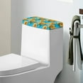 thumbnail image 1 of ZIATUBLE Sunflower Toilet Protective Cover Dustproof Toilet Water Tank Cover Universal Toilet Tank Lid Easy to Clean Toilet Tank Lid Covers for Bathroom Home Indoor Decoration, 1 of 5