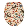 thumbnail image 1 of ZIATUBLE Thanksgiving Pumpkins Toilet Seat Covers Lids for Restrooms Fall Turkey Toilet Lids Covers Dust Proof Decorations Soft Toilet Lid Cover Seat Universal Fit, 1 of 6