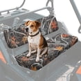 thumbnail image 1 of ZIATUBLES 2-Pack Universal Fit UTV Seat Covers, Camo Hunting Leaf Twig Waterproof Polyester for Kawasaki Mule 4010 3010 Bench Seats - Replacement Protector Set, Weather Resistant Accessories, 1 of 8