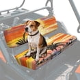 thumbnail image 1 of ZIATUBLES 2 Pack Waterproof UTV Seat Covers, Front Bench Seat Protectors Compatible with Kawasaki Mule 4010/3010, Scratch Wear-Resistant UTV Decor Accessory Part(Tropical Sunset Palm), 1 of 8