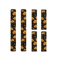 thumbnail image 1 of ZIATUBLES 6 PCS Refrigerator Door Handle Covers Kitchen Appliance Handles Protector Decor for Fridge Oven Dishwasher Washable Anti-skid Home Decors, Pumpkin Candy Corn Black Halloween, 1 of 7