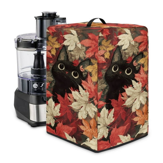 ZIATUBLES Blue Peony Printed Fruit Juicer Protector Washable Canvas Appliance Dust Cover Stain Resistant Autumn Kitchen Counter Decor Accessories Easy to Clean, 8 "W x 8 "D x 17 "H