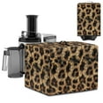 thumbnail image 1 of ZIATUBLES Brown Leopard Print Dustproof Protector for Juice Extractors Multi-Function Washable Kitchen Appliance Storage Bag Stain Resistant Countertop Decor Case, 17 "W x 11 "D x 15 "H, 1 of 7