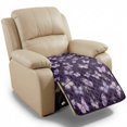 thumbnail image 1 of ZIATUBLES Butterfly Deep Violet Print Recliner Chair Slipcover, Anti-Slip Washable Furniture Protector for Reclining Couch Seat Cushion, Pet Dog Cat Friendly Living Room Decor Accessory, 1 of 8
