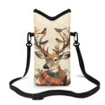 thumbnail image 1 of ZIATUBLES Cellphone Crossbody Case Bag Water Resistant Neoprene Phone Pouch Portable Stylish Sleeve Case with Adjustable Strap Phone Bag , Hook and Loop Fastener, 4 X 8 Inch, Reindeer Bird, 1 of 7