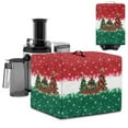 thumbnail image 1 of ZIATUBLES Christmas Tree Print Dust Cover for Juicer Machine Stain Resistant Canvas Dustproof Protective Christmas Juice Extractor Cover Case Fits Blender, 17 "W x 11 "D x 15 "H, 1 of 7