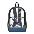 thumbnail image 1 of ZIATUBLES Clear Backpack 17 Inch, Heavy Duty Fabric & PVC Transparent Bookbag with Eagle Liberty Roses Print, Large Capacity See Through Backpack for Women Men School, 1 of 7
