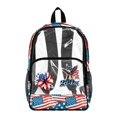 thumbnail image 1 of ZIATUBLES Clear Backpack Heavy Duty 17 Inch, Fabric & PVC Transparent Bag with Front & Side Pockets, See Through Backpack for School Work Security Travel, 1 of 7