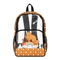 thumbnail image 1 of ZIATUBLES Clear Backpack Heavy Duty 17 Inch, Fabric & PVC Transparent Bag with Front & Side Pockets, See Through Backpack for School Work Security Travel, 1 of 7