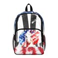 thumbnail image 1 of ZIATUBLES Clear Backpack, Heavy Duty Fabric & PVC Transparent Bookbag with Horse American Flag Print, Large Capacity See Through Backpack for School College Work Travel Security, 1 of 7