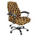 thumbnail image 1 of ZIATUBLES Computer Office Chair Covers Removable Washable Office Chair Protector Covers with Snap Button Stylish Soft Fit Gaming Chair Cover Easy to install, L, Leopard Print, 1 of 7