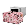 thumbnail image 1 of ZIATUBLES Convection Toaster Oven Cover Dust-proof Appliance Cover Case for Kitchen Medium Size Protector Storage Bag with Side Pocket, 20.5" x 16.5" x 10", Hummingbird Peach Blossom, 1 of 8
