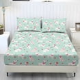 thumbnail image 1 of ZIATUBLES Cute Dog Love Heart Queen Bed Sheet Set, Easy Care Cooling Bedding with Elasticized 9.8" Pocket, 3-Piece Sheet and Pillowcase Set for Queen Size Bed, Cozy Chic Bedroom Decor, 1 of 5