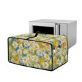 thumbnail image 1 of ZIATUBLES Daisy Painting Toaster Oven Cover Linen-Look Polyester Fabric Appliance Dust Cover Small Size Stain Resistant Kitchen Countertop Decor Organization, 18.5" x 14.5" x 9", 1 of 8