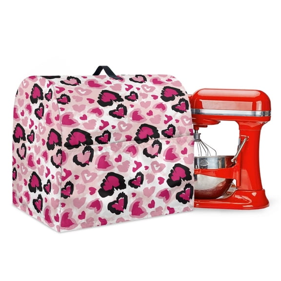 ZIATUBLES Dust Cover for Kitchen Mixer Heart Pink Pink Gradient Print Kitchen Stand Mixer Cover Reusable Mixer Cover for 6-8 Quart Multi-Functional Waterproof Kitchen Mixer Accessories