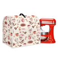 thumbnail image 1 of ZIATUBLES Dust Cover for Kitchen Stand Mixer Multi-Functional Small Kitchen Appliance with Front Pockets Easy to Clean Compatible with 4.5-5 Quart Mixers, Coffee Tool Pink Beige, 1 of 7
