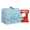 thumbnail image 1 of ZIATUBLES Dust Cover for Kitchen Stand Mixer Multi-Functional Small Kitchen Appliance with Front Pockets Easy to Clean Compatible with 4.5-5 Quart Mixers, Daisy Light Blue, 1 of 7