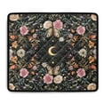 thumbnail image 1 of ZIATUBLES Dust Cover Pad for Washer Dryer Water Resistant Washing Machine Top Protector Mat for Laundry Room Home Multi Use Home Decor Accessories, 24 x 19.7 Inch, Butterfly Rose Foliage Moon, 1 of 7