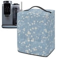 thumbnail image 1 of ZIATUBLES Flower Blue Print Ice Cream Maker Machine Dust Cover Stain Resistant Kitchen Appliance Decorative Protector Cover with Front Accessory Pocket, 15.35" x 9.84" x 18.11", 1 of 6