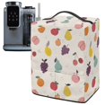 thumbnail image 1 of ZIATUBLES Fruit Beige Ice Cream Maker Machine Cover with Front Pocket Stain Resistant Kitchen Appliance Decor Dust Cover Compatible with Ninja NC501/NC301/NC299amz, 15.35" x 9.84" x 18.11", 1 of 6