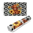 thumbnail image 1 of ZIATUBLES Highland Cow Sunflower Print Foldable Ironing Blanket Portable Heat-Resistant Ironing Pad for Washer Dryer Countertop Multifunctional Travel Ironing Board Alternative Mat, 31.5" x 19.6", 1 of 7