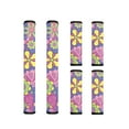 thumbnail image 1 of ZIATUBLES Hippie Flower Print Refrigerator Door Handle Wraps Set of 6 Lightweight Neoprene Kitchen Appliance Decor Replacement Sturdy Handle Covers Fit Fridge Microwave Oven, 1 of 7