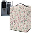 thumbnail image 1 of ZIATUBLES Ice Cream Machine Cover Dust Stain Kitchen Appliance Protection with Front Pocket Easy to Clean Home Counter Decor Accessories, 15.35" x 9.84" x 18.11", Flower Beige Print, 1 of 6