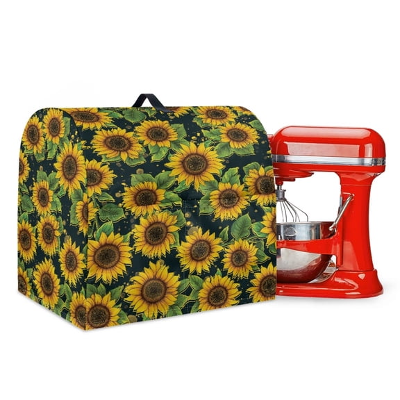 ZIATUBLES Kitchen Dust Cover for Stand Mixer Dust Waterproof Cover Compatible with 6-8 Quart Mixers Sunflower Print Comfort Multi-Functional Kitchen Mixer Accessories