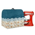 thumbnail image 1 of ZIATUBLES Kitchen Stand Mixer Cover Dust Cover Compatible with 6-8 Quart Mixer Multi-Functional Waterproof Kitchen Mixer Organizer Bag Decorative Cover, Floral Lace Denim Print, 1 of 7