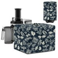 thumbnail image 1 of ZIATUBLES Leaf Print Juicer Cover Dustproof Stain Resistant Foldable Kitchen Appliance Cover with Top Handle, Fits Most Blender Juicers, 17 "W x 11 "D x 15 "H, 1 of 7