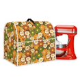 thumbnail image 1 of ZIATUBLES Mixer Cover Universal Kitchen Dust Cover Compatible with 4.5-5 Quart Multi-Functional Kitchen Appliance Accessories with Front Pockets, Hippie Daisy Flower, 1 of 7