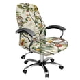 thumbnail image 1 of ZIATUBLES Office Chair Cover Stretch Spandex Fabric Rotating Chair Slipcover Fit Desk Computer Chair Soft Washable Home Office Chair Covers with Snap Button, S, Squirrel Bird Fruit Tree, 1 of 7