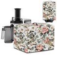thumbnail image 1 of ZIATUBLES Peony Flower Print Juicer Processor Dust Cover Stain Resistant Kitchen Appliance Protective Case Washable Counter Decor Accessories, 17 "W x 11 "D x 15 "H, 1 of 7